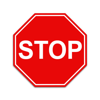 STOP Sign Octagonal Red